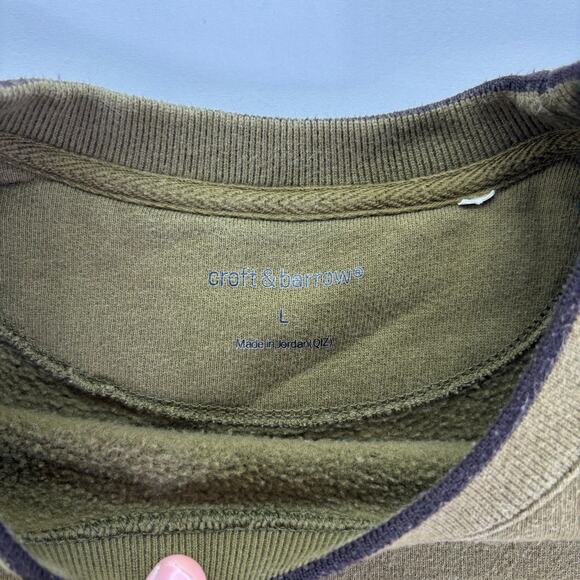 Vintage 90s y2k Mens Croft & Barrow Embroidered Deer Crewneck Outdoor Sweatshirt - Picture 6 of 7